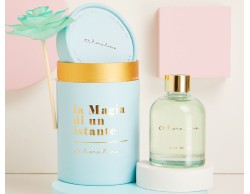 Bomboniera Matrimonio Claraluna Diffusore Grande Azzurro con Fiore