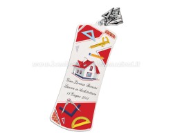 bomboniera laurea architettura segnalibro personalizzato con scatola