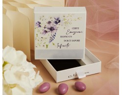 Scatola Bomboniera Confettata Floreale Lilla Claraluna
