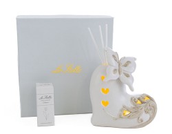 Bomboniera Matrimonio Le stelle profumatore cuore love bianco