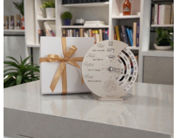 Bomboniera Matrimonio Calendario Perpetuo con Orologio e Albero della Vita in Legno