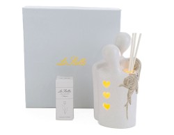 Bomboniera Matrimonio Le stelle profumatore coppia sposi led.