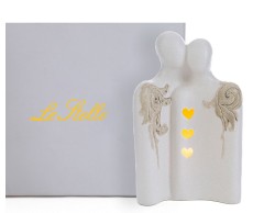 Bomboniera Matrimonio Le stelle coppia sposi porcellana led. c/astuccio