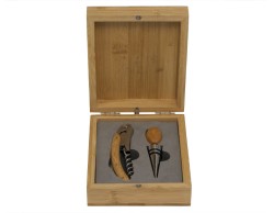 BOMBONIERA MATRIMONIO HARMONY SET DA VINO 2 PEZZI CON SCATOLA IN LEGNO su Bomboniere Dolci Emozioni