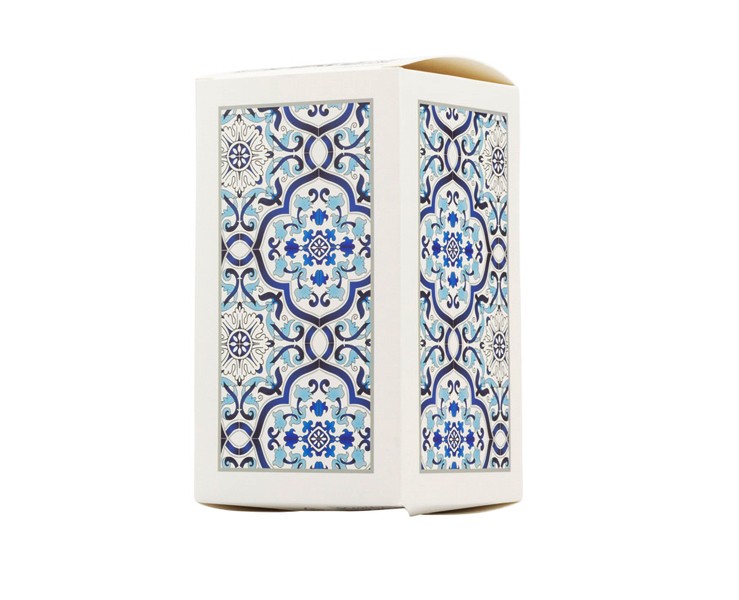 Bomboniera Matrimonio Harmony Apribottiglia con Manico in Porcellana Decoro Maiolica Blu su Bomboniere Dolci Emozioni