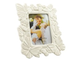 Bomboniera Matrimonio Harmony portafoto medio farfalle porcellana