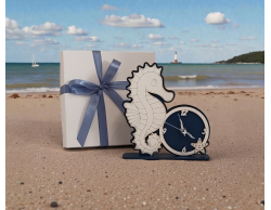 Bomboniera Orologio da Tavolo Cavalluccio Marino