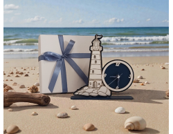 Bomboniera Matrimonio Orologio da Tavolo con Faro tema Mare