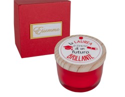 Bomboniera CANDELA SFAVILLA LAUREA Etiemme