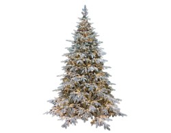ALBERO NATALE INNEVATO CON LED 180 x130