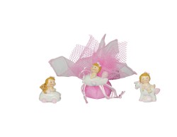 sacchetto nascita battesimo BIMBA RESINA CON AUTOMEZZI ASSORTITO IN 3 MODELLI