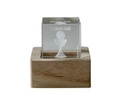Bomboniera Lampada Cubo LED Crystall Calice Comunione