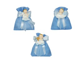 sacchetto harmony Nascita e Battesimo Magnete soggetto resina boy assortito in 3 modelli