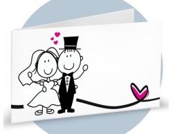 bigliettini sposi cuore