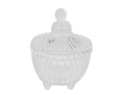 Bomboniera Porta Confetti Tripode in Vetro New Crystal