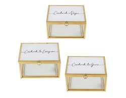 Bomboniera Scatola Share Portagioie con Frasi Emozionali Assortite