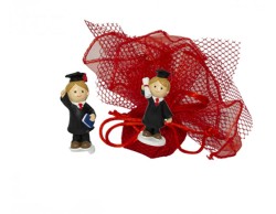 SACCHETTO LAUREA HARMONY BIMBO LAUREATO RESINA ASSORTITO IN 2 MODELLI