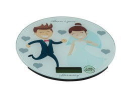 BOMBONIERA MATRIMONIO HARMONY BILANCIA DA CUCINA DECORO SPOSO FUNNY