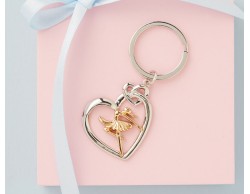 Portachiavi Ballerina anello grande claraluna