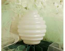 Bomboniera Matrimonio Claraluna 2026 Vaso Tondo Piccolo Bianco Design Moderno a Cerchi