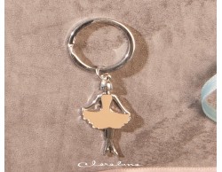 Portachiavi ballerina silver grande