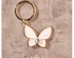 Portachiavi farfalla oro piccola