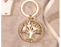 Portachiavi albero oro piccola