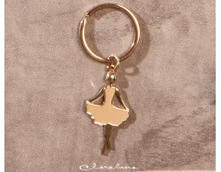 Portachiavi ballerina oro piccola
