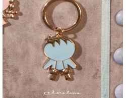 Portachiavi bimbo oro piccolo