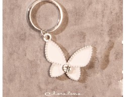 Portachiavi farfalla silver piccola