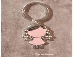 Portachiavi bimba silver  piccola