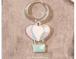 Portachiavi mongolfiera silver  piccola