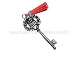 Bomboniera Laurea chiave informatica con nappina rossa