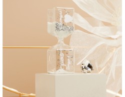 Bomboniera Claraluna Clessidra Piccola Bianca