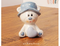 bomboniera Claraluna Nascita Battesimo orsetto maschio grande