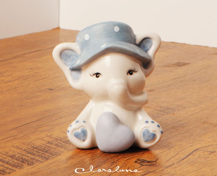 bomboniera Claraluna Nascita Battesimo elefante maschio grande su Bomboniere Dolci Emozioni