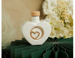 Bomboniera Matrimonio Claraluna 2026 Oliera Cuore con Cuore Oro Rosa