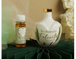 Bomboniera Matrimonio Claraluna 2026 Oliera grande Ulivo con olio Claraluna Elegante con Frase Tu Chiamala Felicità