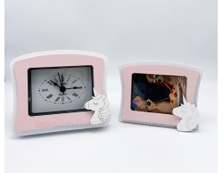 Bomboniera Nascita e Battesimo Mariella Martini set portafoto più sveglia e unicorno