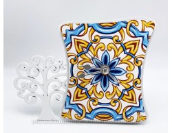 Bomboniera Matrimonio Mariella Martini orologio decoro maioliche con albero della vita