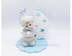 Bomboniera Prima Comunione Mariella Martini bambino con luna led