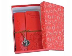 Bomboniera Laurea Tabor agendina blocco note con ciondolo gufo