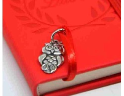 Bomboniera Laurea Tabor agendina blocco note appunti con ciondolo gufo su Bomboniere Dolci Emozioni