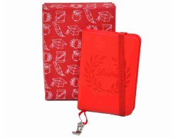 Bomboniera Laurea Tabor agendina blocco note appunti con ciondolo microscopio