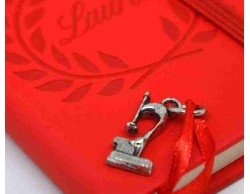 Bomboniera Laurea Tabor agendina blocco note appunti con ciondolo microscopio su Bomboniere Dolci Emozioni