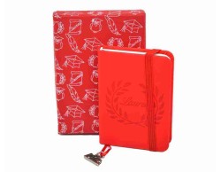 Bomboniera Laurea Tabor agendina blocco note appunti con ciondolo borsa dottore