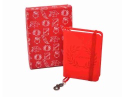 Bomboniera Laurea Tabor agendina blocco note appunti con ciondolo ingranaggi