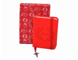 Bomboniera Laurea Tabor agendina blocco note appunti con ciondolo caduceo