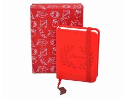 Bomboniera Laurea Tabor agendina blocco note appunti con ciondolo computer