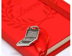 Bomboniera Laurea Tabor agendina blocco note appunti con ciondolo computer su Bomboniere Dolci Emozioni